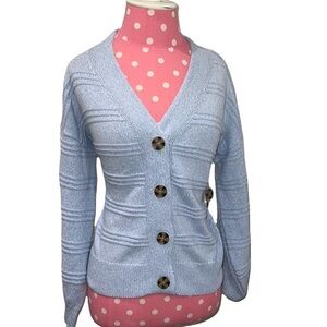 CUPCAKES & CASHMERE BABY BLUE CARDIGAN size S, M, L, and XL